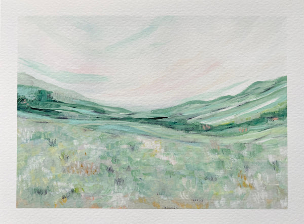 spring landscape print